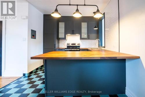 187 Fern Avenue, Toronto, ON - Indoor Photo Showing Kitchen With Double Sink