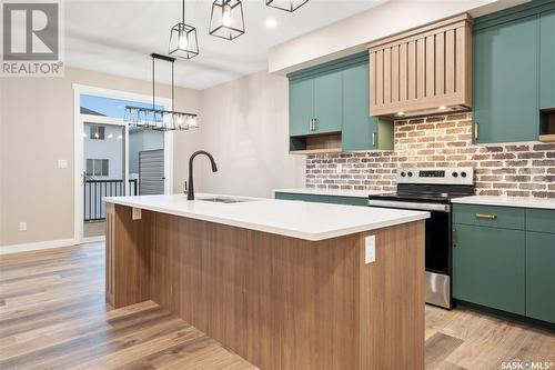 348 Myles Heidt Lane, Saskatoon, SK - Indoor Photo Showing Kitchen With Upgraded Kitchen