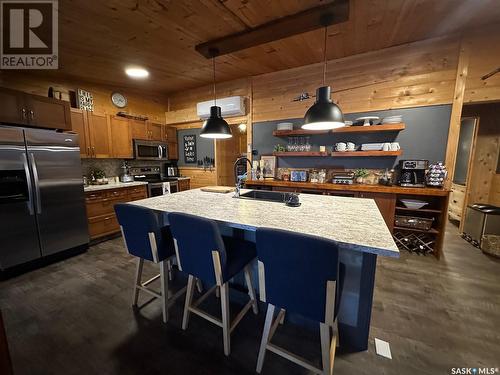 2003 Fox Street, Missinipe, SK - Indoor Photo Showing Kitchen With Stainless Steel Kitchen