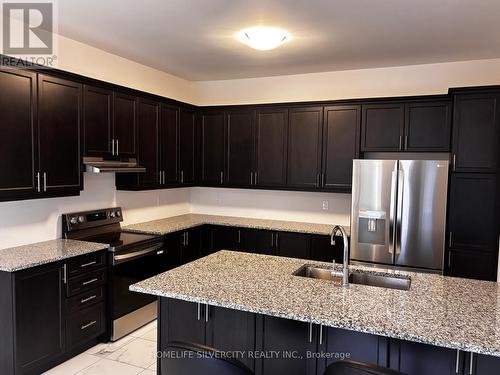 45 Kesseler Drive, Brampton, ON - Indoor Photo Showing Kitchen With Stainless Steel Kitchen With Double Sink With Upgraded Kitchen