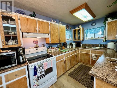 108 3Rd Avenue Nw, Nakusp, BC - Indoor Photo Showing Kitchen With Double Sink