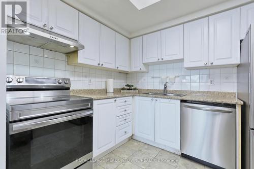 1013 - 135 Hillcrest Avenue, Mississauga, ON - Indoor Photo Showing Kitchen With Stainless Steel Kitchen With Double Sink