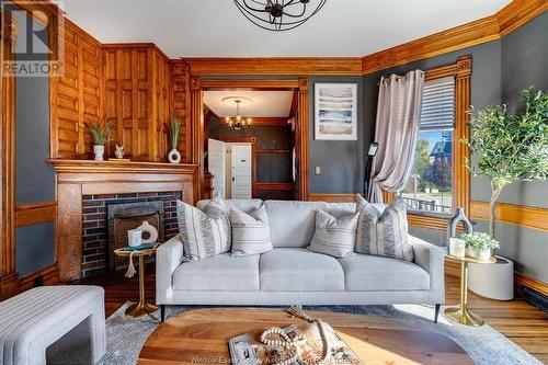 20 Division Street South, Kingsville, ON - Indoor Photo Showing Living Room With Fireplace