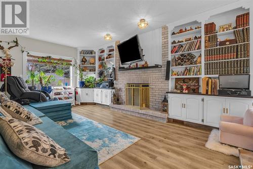 438 Charlebois Terrace, Saskatoon, SK - Indoor Photo Showing Other Room With Fireplace