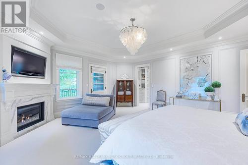 12 Sandy Ridge Court, Whitchurch-Stouffville, ON - Indoor Photo Showing Bedroom With Fireplace