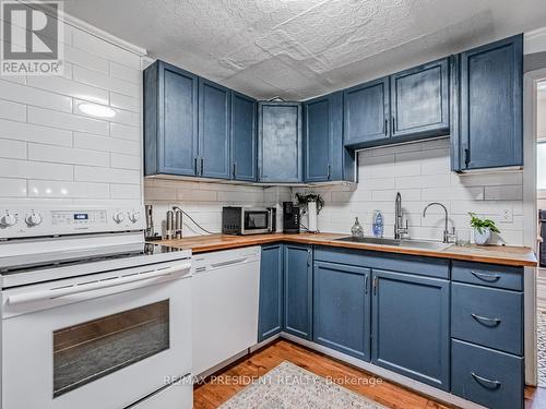 1 Mareve Avenue, Hamilton, ON - Indoor Photo Showing Kitchen With Double Sink