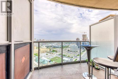 3005 - 330 Burnhamthorpe Road W, Mississauga, ON - Outdoor With Balcony With Exterior