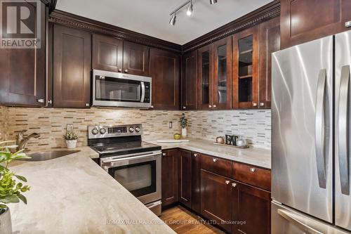 1212 - 11 Townsgate Drive, Vaughan, ON - Indoor Photo Showing Kitchen With Stainless Steel Kitchen With Upgraded Kitchen