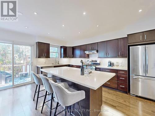 22 Leroy Avenue, Toronto, ON - Indoor Photo Showing Kitchen With Stainless Steel Kitchen With Upgraded Kitchen