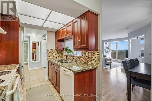 1102 - 30 Thunder Grove, Toronto, ON - Indoor Photo Showing Kitchen With Double Sink