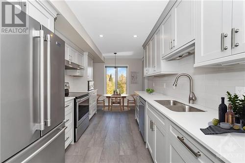 Photo Virtually Staged - 134 Edwards Street Unit#201, Rockland, ON - Indoor Photo Showing Kitchen With Stainless Steel Kitchen With Double Sink With Upgraded Kitchen