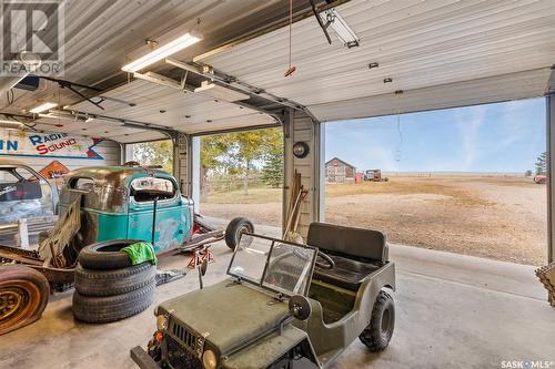 Rustic Acres, Wheatlands Rm No. 163, SK - Indoor Photo Showing Garage