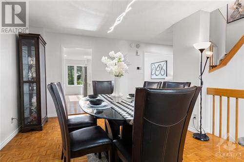 family room with pot lights - 17 Welby Court, Ottawa, ON - Indoor Photo Showing Dining Room