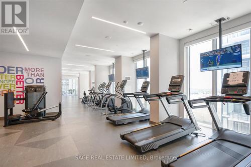 1918 - 9000 Jane Street, Vaughan, ON - Indoor Photo Showing Gym Room