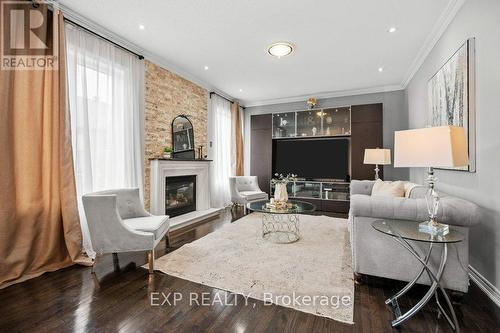 47 Steel Drive, Aurora, ON - Indoor Photo Showing Living Room With Fireplace