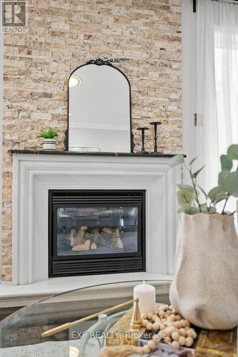 47 Steel Drive, Aurora, ON - Indoor Photo Showing Living Room With Fireplace