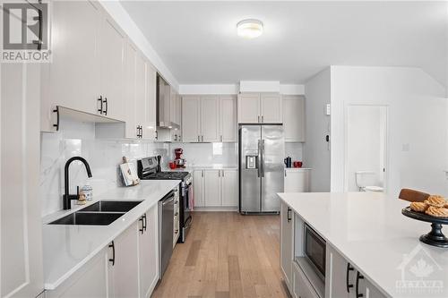 2008 Leinster Circle, Ottawa, ON - Indoor Photo Showing Kitchen With Stainless Steel Kitchen With Double Sink With Upgraded Kitchen