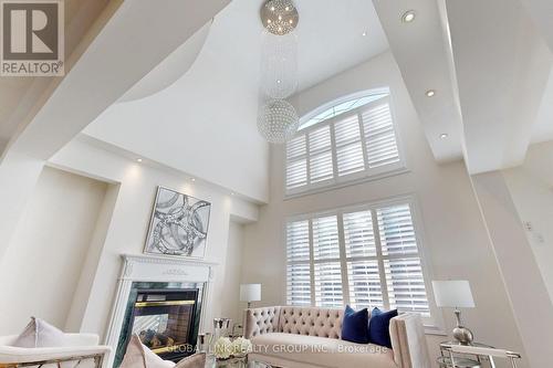 32 Titus Street, Markham, ON - Indoor Photo Showing Living Room With Fireplace