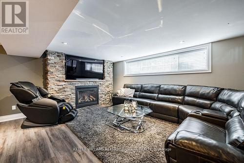 4310 Line 6, Bradford West Gwillimbury, ON - Indoor Photo Showing Living Room With Fireplace