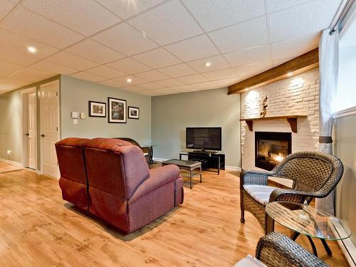 Family room - 3415 Rue Du Renard, Sherbrooke (Fleurimont), QC - Indoor With Fireplace