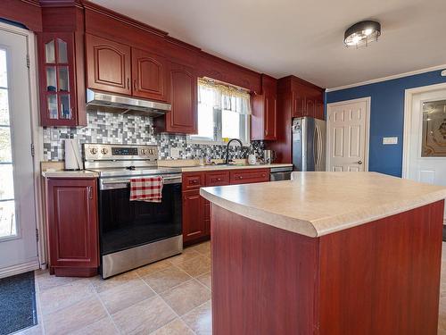 Kitchen - 6 Rue De L'École, Sayabec, QC - Indoor Photo Showing Kitchen With Double Sink