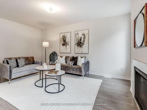 20 Sambro Lane, Whitchurch-Stouffville, ON - Indoor Photo Showing Living Room With Fireplace