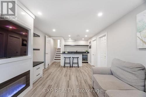 853 Willow Avenue, Milton, ON - Indoor Photo Showing Living Room With Fireplace