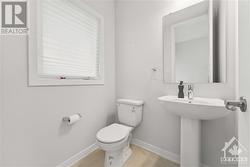 main floor powder room - 