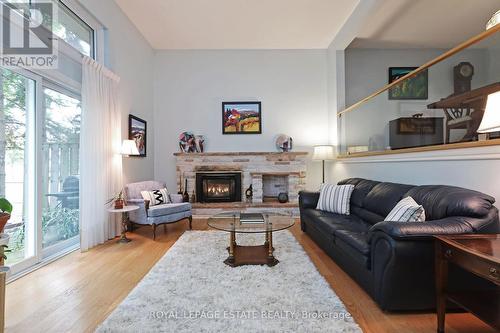 1 Windy Golf Way, Toronto, ON - Indoor Photo Showing Living Room With Fireplace