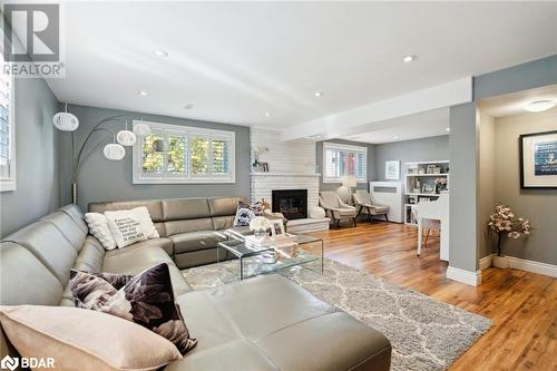 440 Mount Albion Road, Hamilton, ON - Indoor Photo Showing Living Room With Fireplace