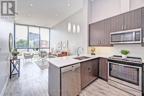 301 - 100 Garment Street, Kitchener, ON - Indoor Photo Showing Kitchen With Double Sink With Upgraded Kitchen