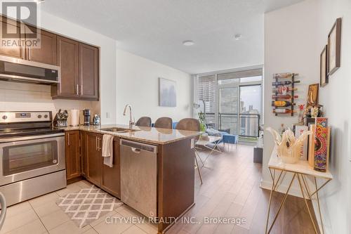 3501 - 3975 Grand Park Drive, Mississauga, ON - Indoor Photo Showing Kitchen With Stainless Steel Kitchen With Double Sink