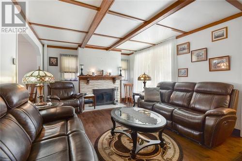 470 Dibble Street W, Prescott, ON - Indoor Photo Showing Living Room With Fireplace