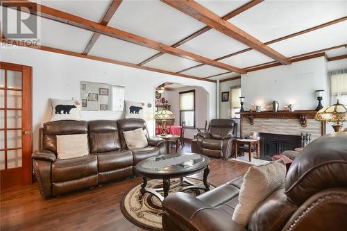 470 Dibble Street W, Prescott, ON - Indoor Photo Showing Living Room With Fireplace