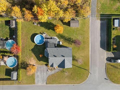 Aerial photo - 76 Rue Des Peupliers, Lévis (Les Chutes-De-La-Chaudière-Ouest), QC - Outdoor With Above Ground Pool With View