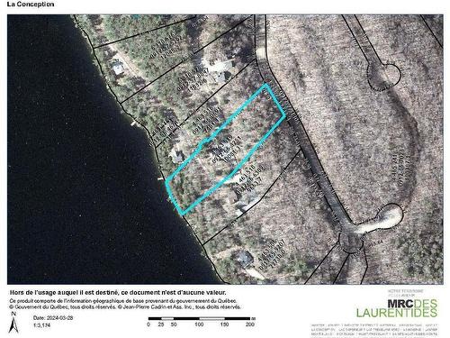 Plan (croquis) - 40 Ch. Des Catalpas, La Conception, QC - Other