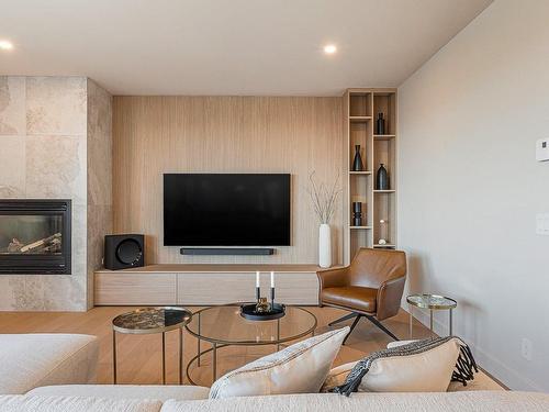 Salon - 6-300 Rue Du Moulin, Magog, QC - Indoor Photo Showing Living Room With Fireplace