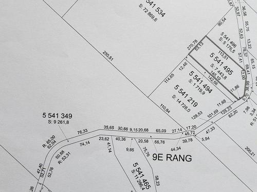 Plan (croquis) - 9E Rang, Saint-Côme, QC 