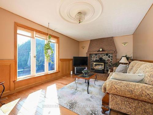 53 Glover Rd, Hamilton, ON - Indoor Photo Showing Living Room With Fireplace