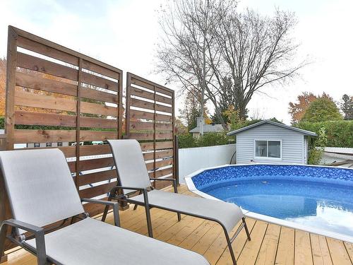 Patio - 28 Rue Des Pins, Saint-Basile-Le-Grand, QC - Outdoor With Above Ground Pool