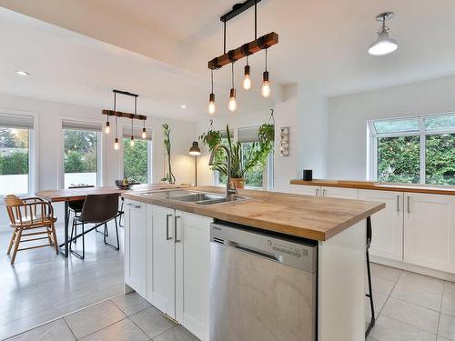 Kitchen - 28 Rue Des Pins, Saint-Basile-Le-Grand, QC - Indoor Photo Showing Kitchen With Double Sink