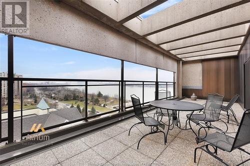 5125 Riverside Drive East Unit# 202, Windsor, ON - Outdoor With Balcony With Exterior