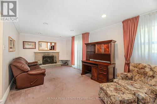 32 Jade Crescent, Brampton, ON - Indoor Photo Showing Living Room With Fireplace