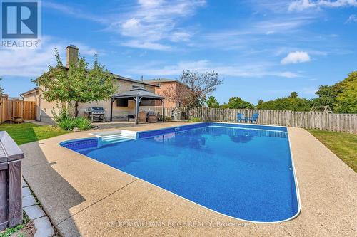 23 Regis Court, Hamilton, ON - Outdoor With In Ground Pool With Backyard