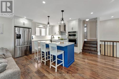 23 Regis Court, Hamilton, ON - Indoor Photo Showing Kitchen With Upgraded Kitchen