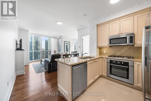 3402 - 16 Harbour Street, Toronto, ON - Indoor Photo Showing Kitchen With Double Sink With Upgraded Kitchen