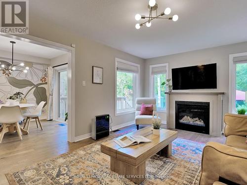 51 Gateway Court, Whitby, ON - Indoor Photo Showing Living Room With Fireplace