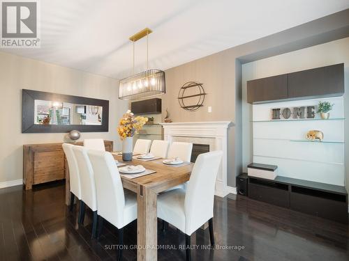 341 Lauderdale Drive, Vaughan, ON - Indoor Photo Showing Dining Room With Fireplace