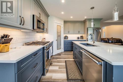 1712 Mucci, Kingsville, ON - Indoor Photo Showing Kitchen With Double Sink With Upgraded Kitchen