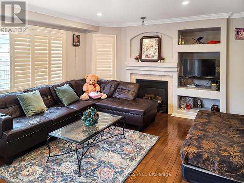 48 Sandy Beach Road, Brampton, ON - Indoor Photo Showing Living Room With Fireplace